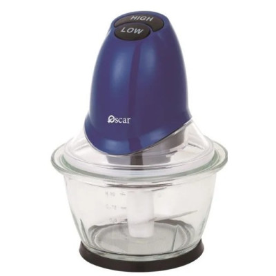 Oscar Glass Bowl Chopper 1L, Powerful Motor, Stainless Steel Blades, OCH350GB