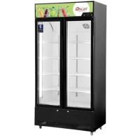 Oscar No-Frost Double Door Showcase Chiller 630L, Black - OCL630