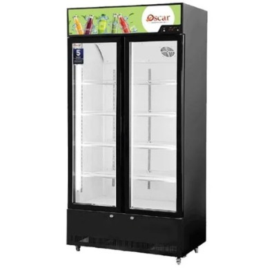 Oscar No-Frost Double Door Showcase Chiller 720L, Stylish Design, Reliable Performance - Black - OCL720