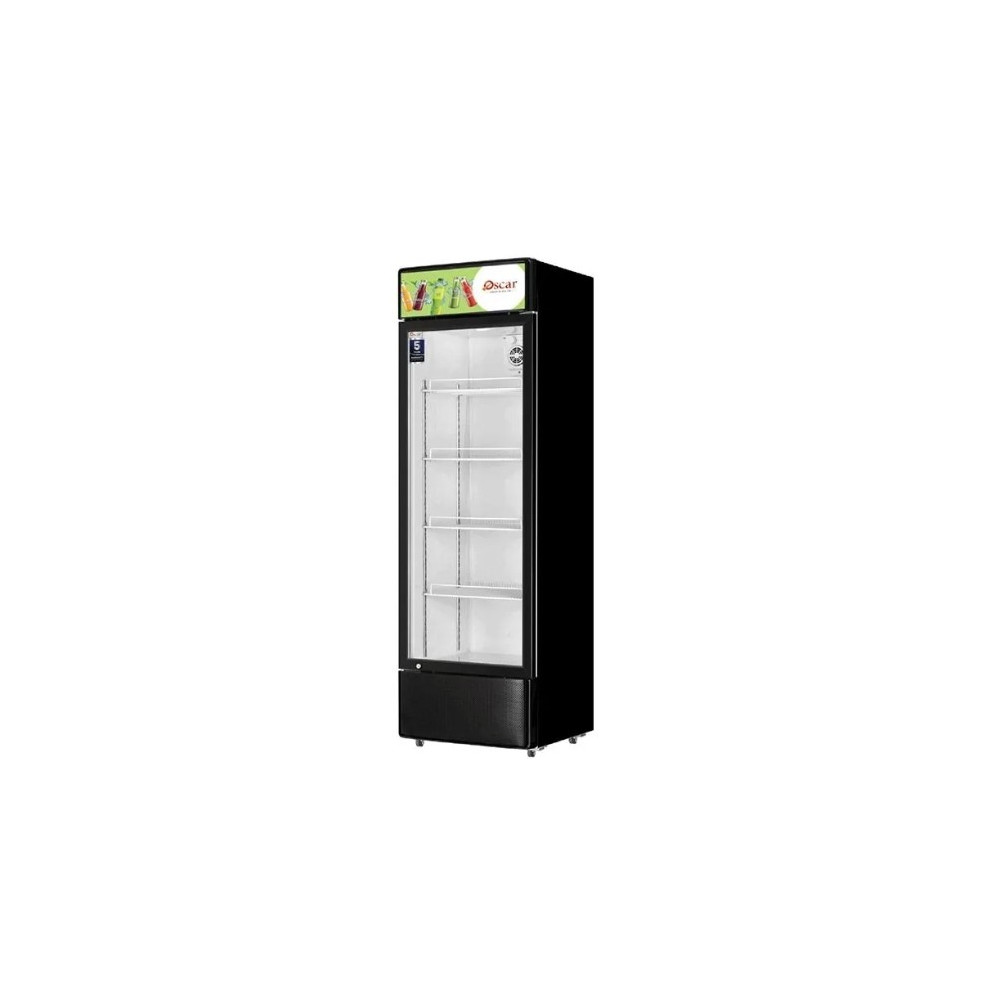 Oscar No-Frost Single Door Showcase Chiller 400L, Stylish Design, Reliable Performance - Black - OCL400