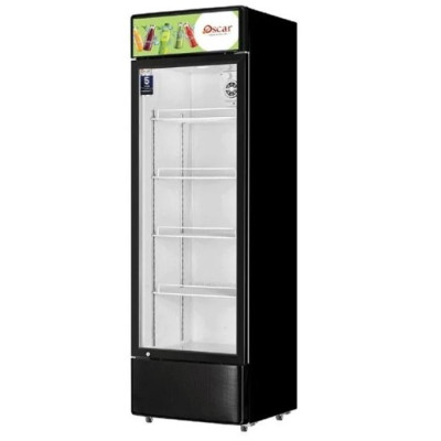 Oscar No-Frost Single Door Showcase Chiller 400L, Stylish Design, Reliable Performance - Black - OCL400