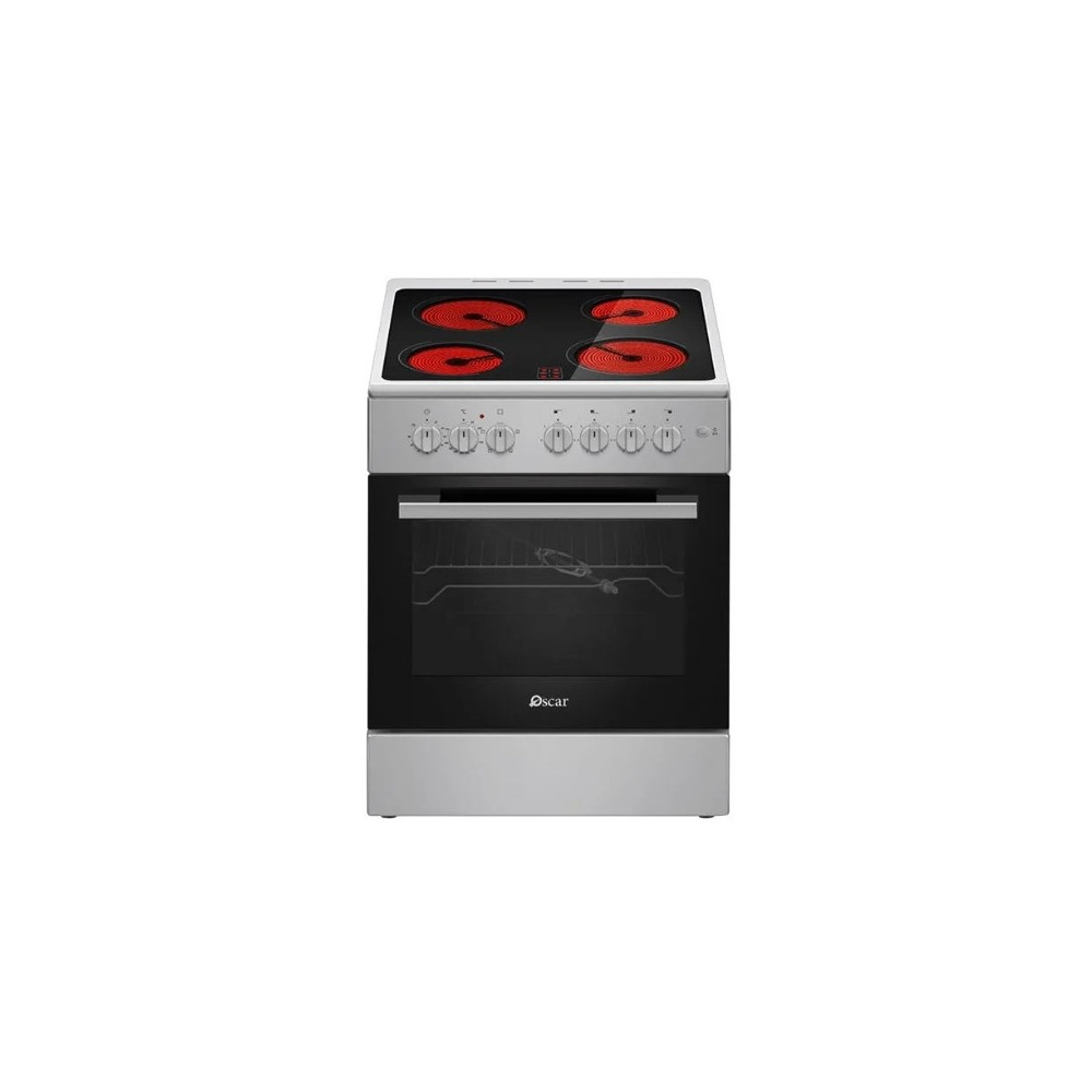 Oscar 4 Burner Vitro Ceramic Free Standing Cooking Range With Oven 60x60cm, OCR6060VC