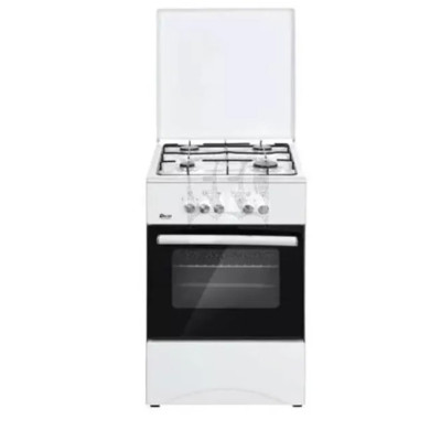 Oscar Cooking Range 50x55cm, 4 Gas Burners, Gas Oven And Grill, Mechanical Oven - White - 5050GW1