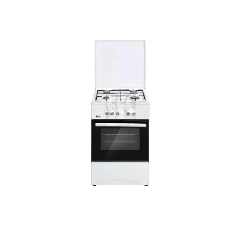 Oscar Cooking Range 50x55cm, 4 Gas Burners, Gas Oven And Grill, Mechanical Oven - White - 5050GW1