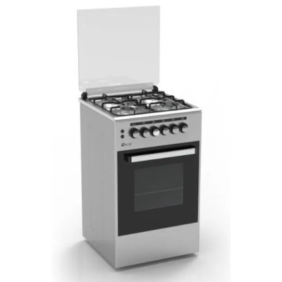 Oscar Gas Cooker With Full Ignition 50x50, Safe And Efficient Cooking - Silver - 5050GZSO