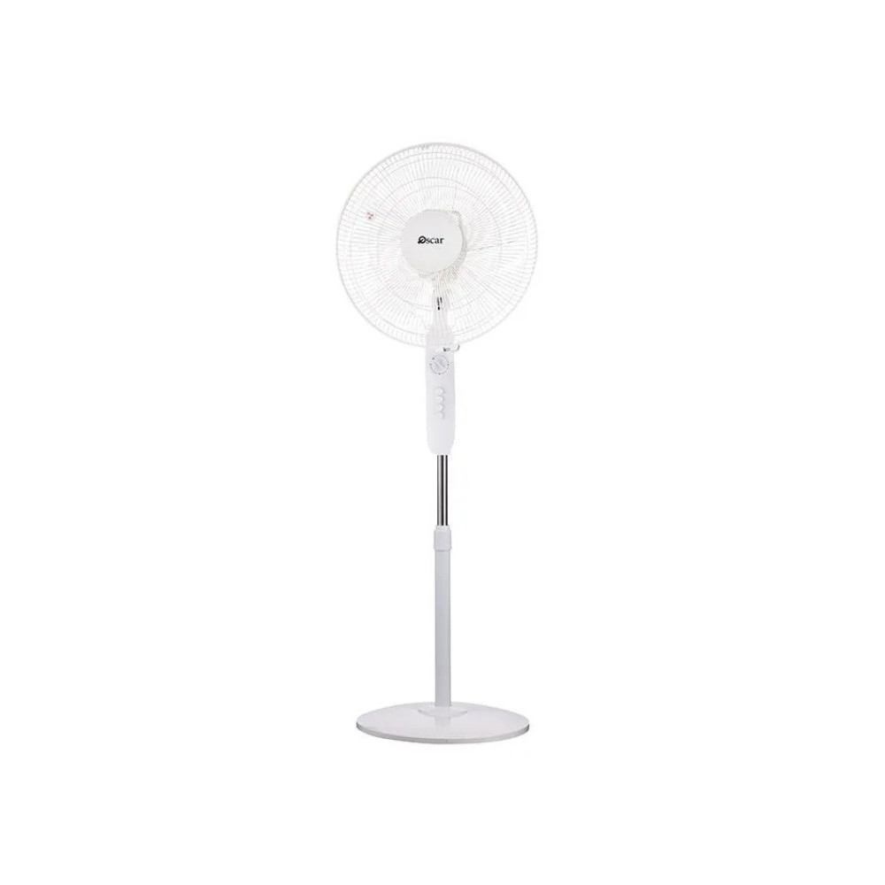 Oscar Pedestal Fan, Oscillating Function, Reliable Performance - White - OSF-1640