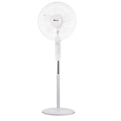 Oscar Pedestal Fan, Oscillating Function, Reliable Performance - White - OSF-1640