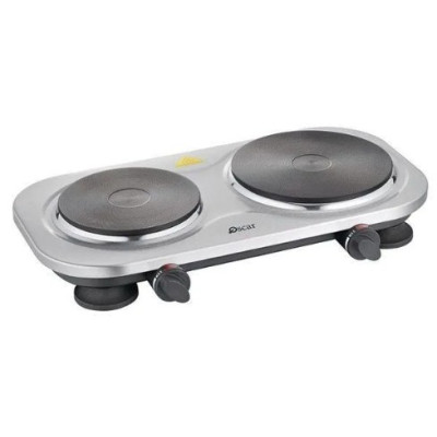 Oscar Double Hot Plate, Fast Heating, Durable Design, Reliable Performance - Silver - OHP-20S