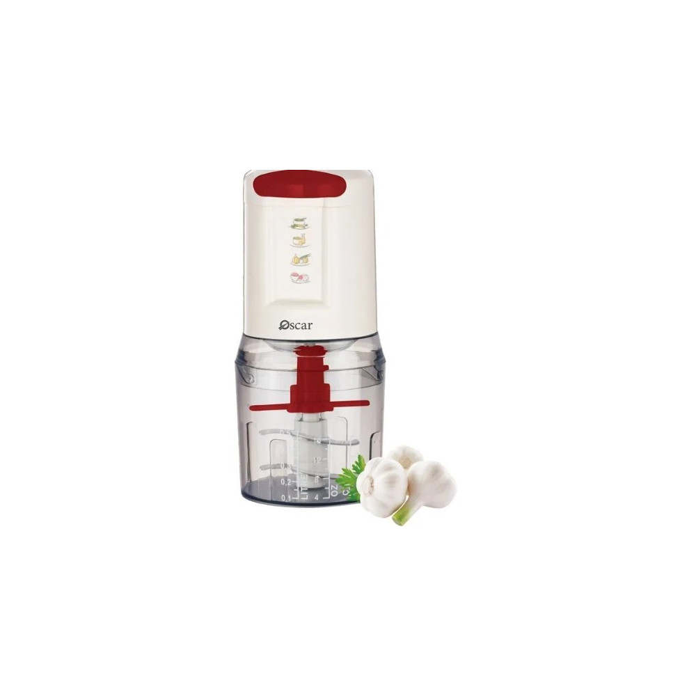 Oscar 3-In-1 Chopper, Food Chopping, Compact Design And Reliable Performance - White - OCH 318