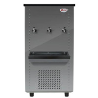 Oscar 3 Tap Water Cooler, 45 Gallon, High Capacity, Durable, Efficient For Homes, Offices, And Commercial Use - Silver - OC45T3