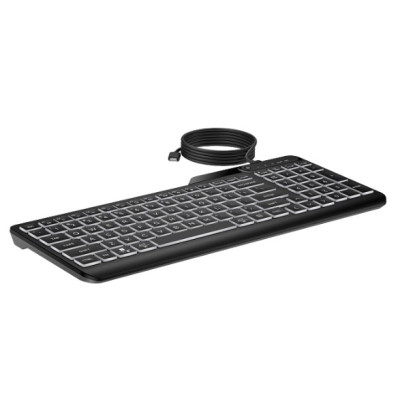 HP 400 Backlit Wired Keyboard, 7N7C0AA
