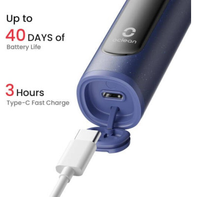 Oclean X Lite Smart Sonic Electric Toothbrush Travel Set, Blue, C01000650