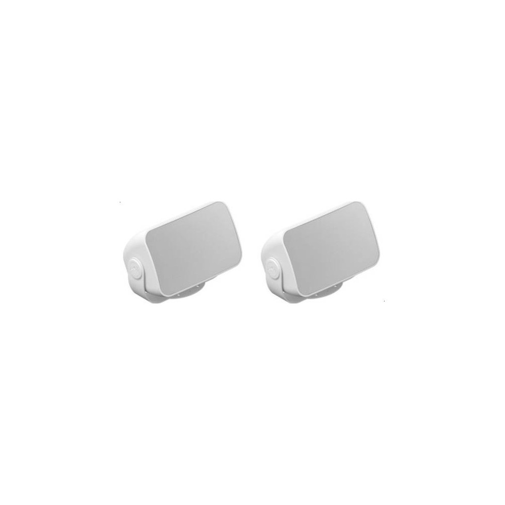 Sonos Outdoor Architectural Speaker by Sonance, Pair, Weatherproof Design - White, OUTDRWW1