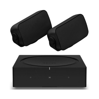 Sonos Outdoor Architectural Speaker by Sonance, Pair, Weatherproof Design - White, OUTDRWW1