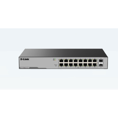 16 Port Gigabit Unmanaged POE Switch with 2 SFP ports 250 watts