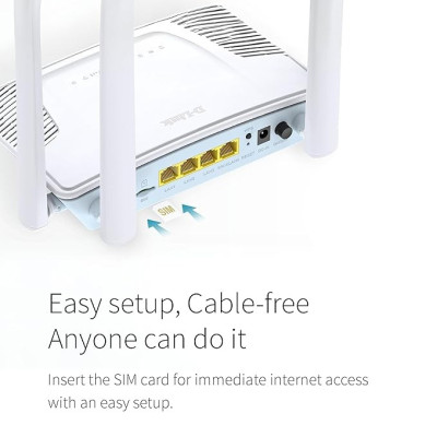 D-Link G403C |N300 4G Smart Router | Works with Google Assistant and Alexa|High-Speed, Flexible Mobile Broadband