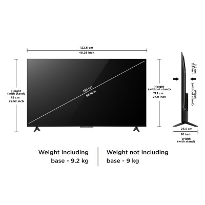 TCL 139 cm (55 inches) 4K Ultra HD Smart LED Google TV 55P6L