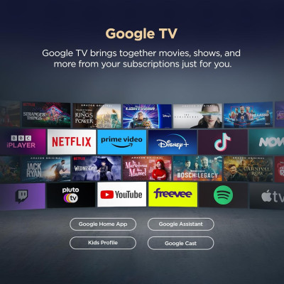 TCL 139 cm (55 inches) 4K Ultra HD Smart LED Google TV 55P6L