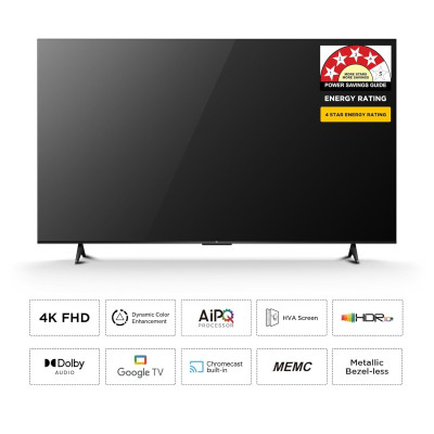TCL 139 cm (55 inches) 4K Ultra HD Smart LED Google TV 55P6L