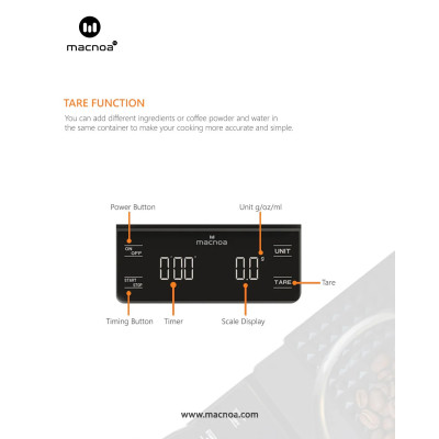 Macnoa Coffee Scale with Timer