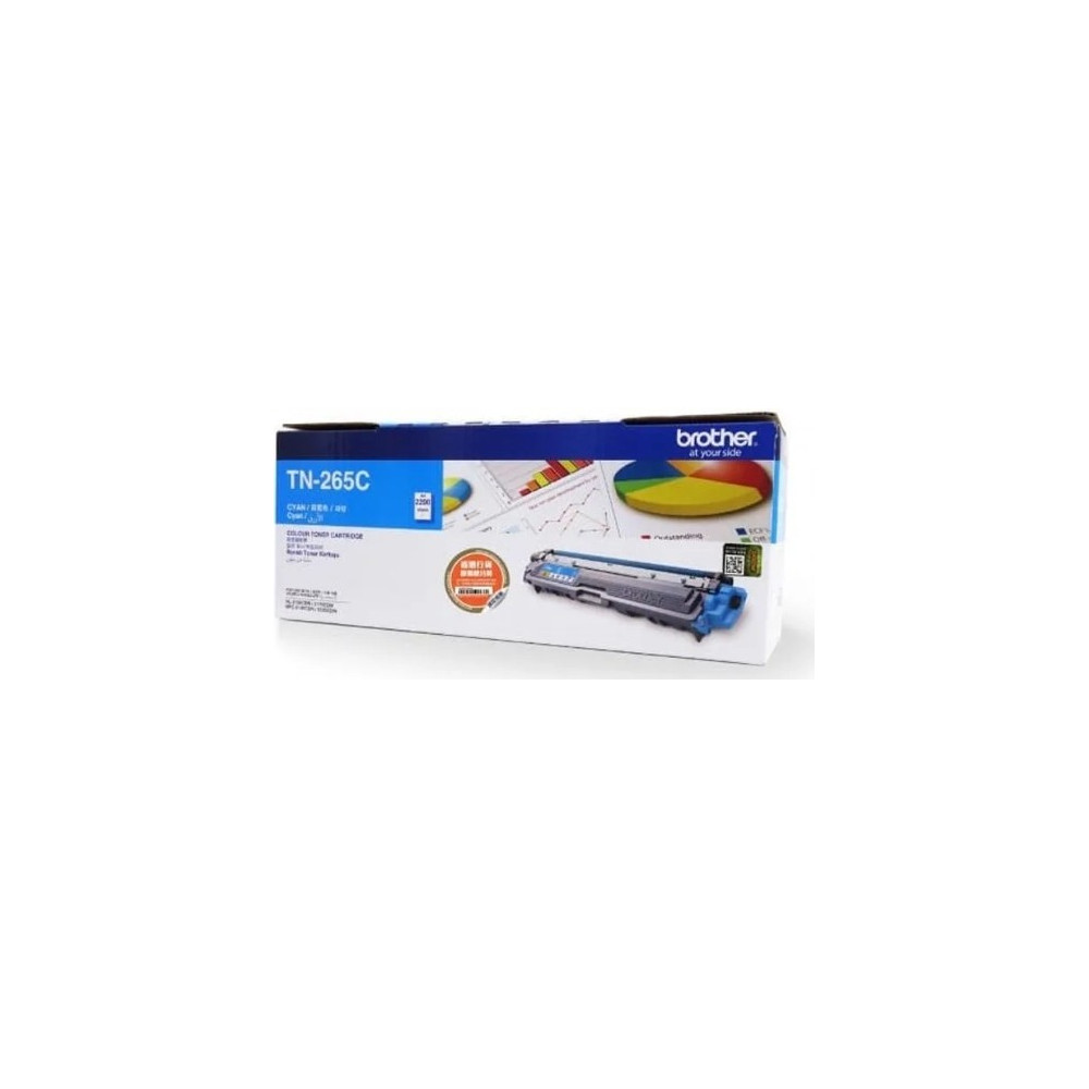 Brother Genuine Toner Cartridge For Vibrant, Professional-quality Prints - Cyan - TN-265C