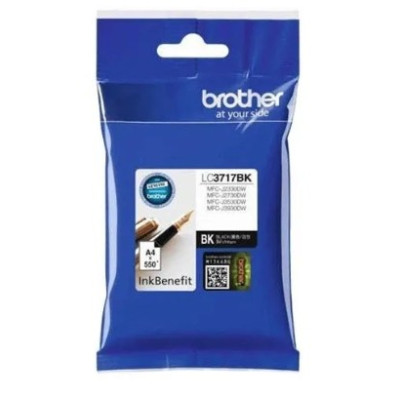 Brother Genuine Ink Cartridge, Produces Deep- Black - LC3717BK
