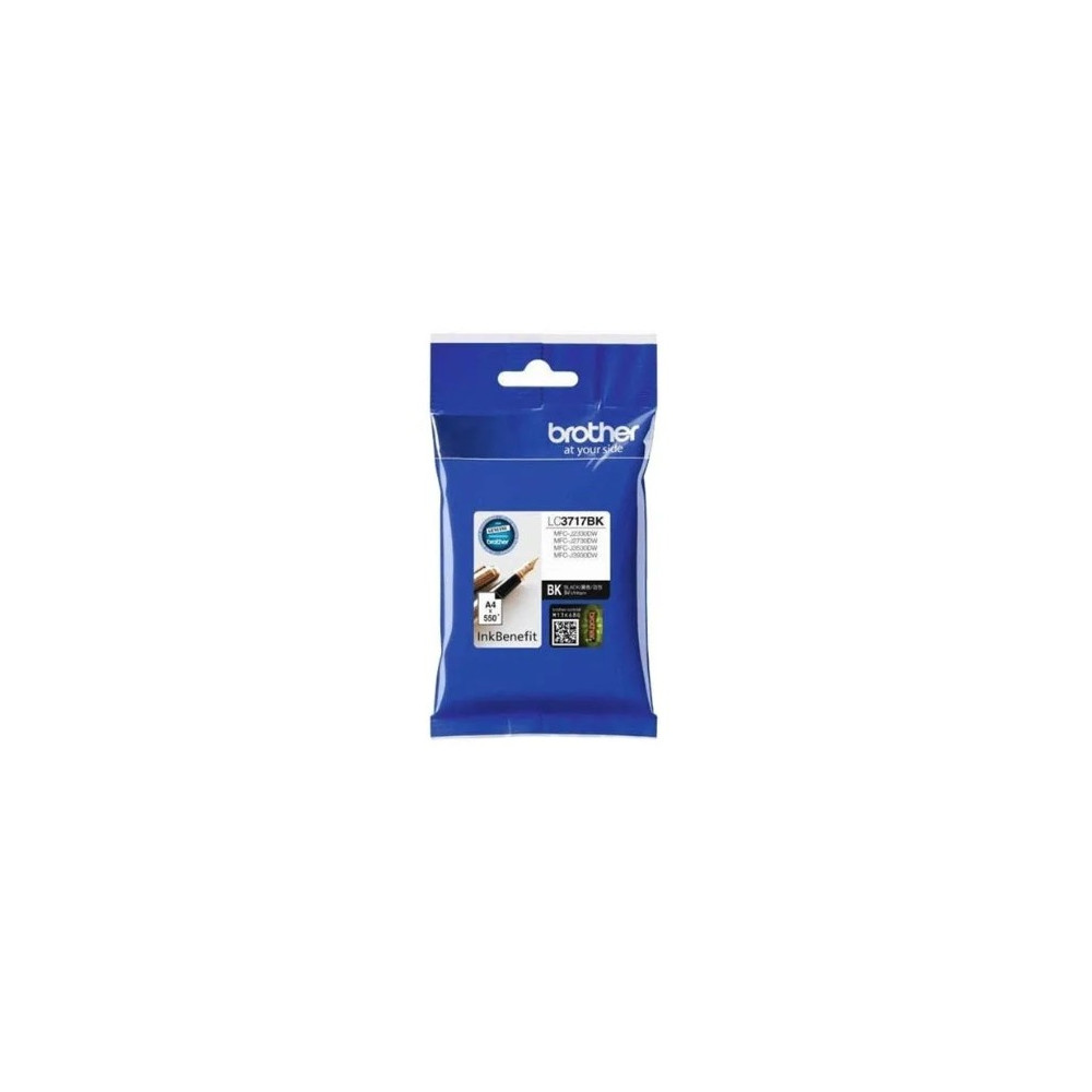 Brother Genuine Ink Cartridge, Produces Deep- Black - LC3717BK