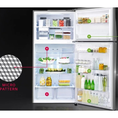 LG 600L Top Freezer Refrigerator, Smart Inverter Compressor,  GR-C639HLCL.DPZQMEB