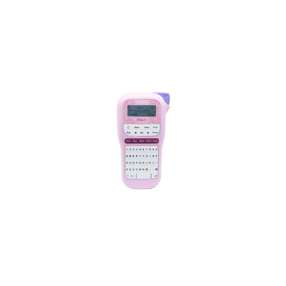 Brother Handheld Electrician Label Printer- Pink - PT-H110