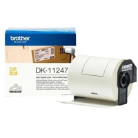 Brother Large Shipping Labels Roll, Wide Compatibility, Black On White - DK-11247