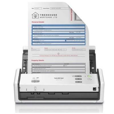 Brother Compact Desktop Scanner For Easy Scanning Fast Performance And Document Management - White - ADS-1300