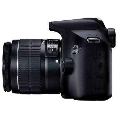 Canon EOS 2000D Kit 18-55 mm DC III DSLR camera EF-S 18-55 mm IS III 24.1 MP