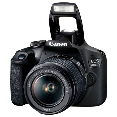 Canon EOS 2000D Kit 18-55 mm DC III DSLR camera EF-S 18-55 mm IS III 24.1 MP