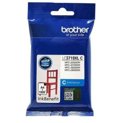 Brother Genuine Ink Cartridge For Superior Print Quality And Long-Lasting Performance - Cyan - LC3719XLC
