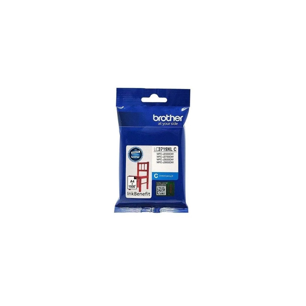 Brother Genuine Ink Cartridge For Superior Print Quality And Long-Lasting Performance - Cyan - LC3719XLC