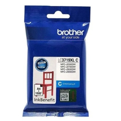 Brother Genuine Ink Cartridge For Superior Print Quality And Long-Lasting Performance - Cyan - LC3719XLC