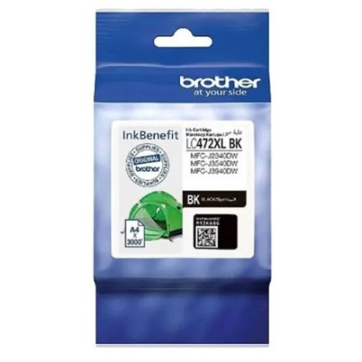 Brother Genuine Super High Yield Cartridge For Long-Lasting Printing And Reliable Performance - Black - LC472XLBK