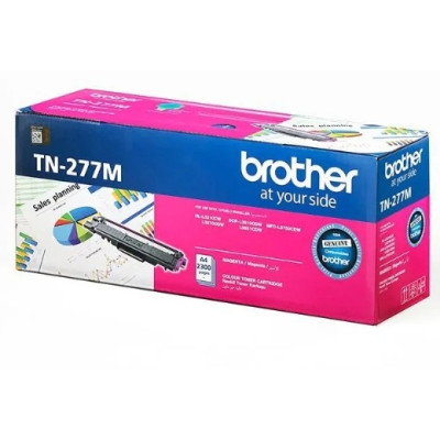 Brother Genuine Toner Cartridge, Professional-quality Prints, Reliable, High-yield - Magenta - TN-277M