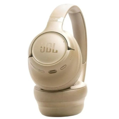 JBL Tune 780NC Wireless Over-Ear Headphones, Up to 76 Hour Battery Life- Beige - TUNE780NC