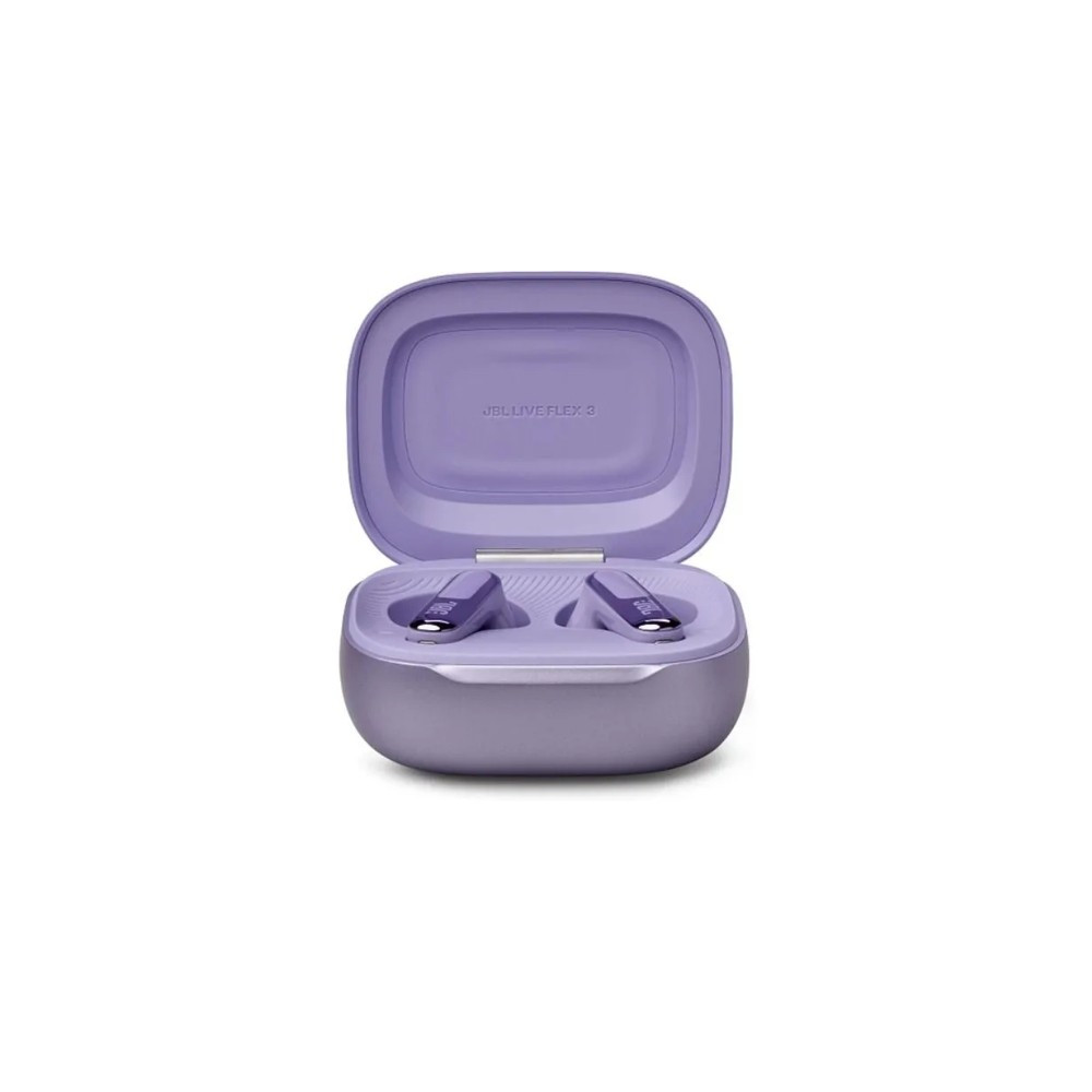 JBL Live Flex 3 True Wireless Noise Cancelling Open Stick Earbuds, 50 Hours Battery Life - Purple - LIVEFLEX3