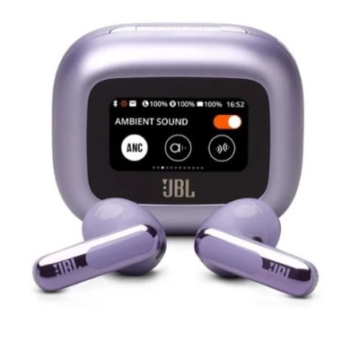 JBL Live Flex 3 True Wireless Noise Cancelling Open Stick Earbuds, 50 Hours Battery Life - Purple - LIVEFLEX3