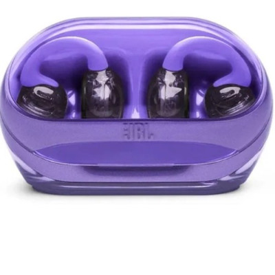 JBL Soundgear Clips Open Ear True Wireless Clip On Earbuds, Purple
