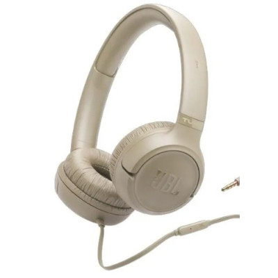 JBL Wired Tune 530 On-Ear Headphones, Beige - TUNE530
