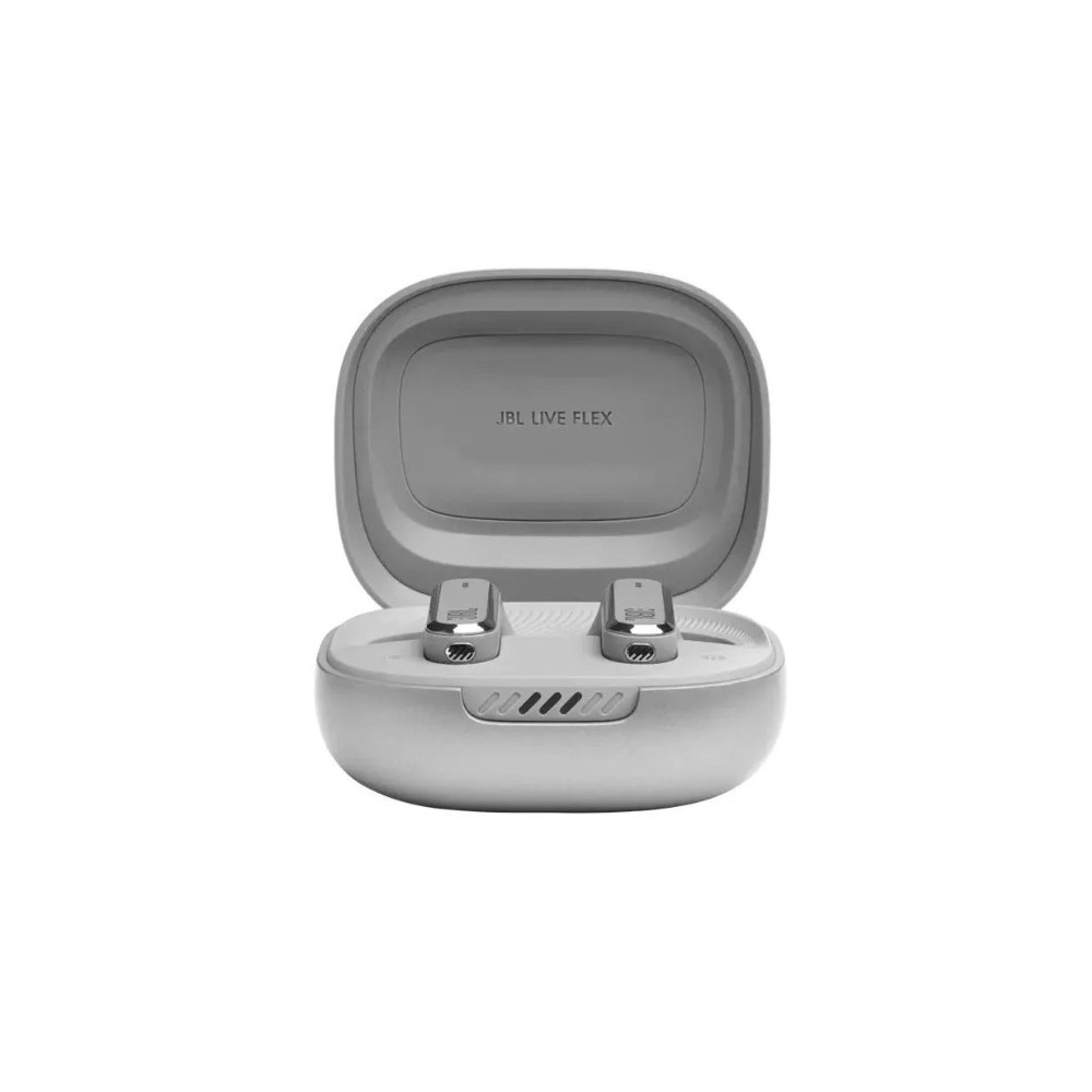 JBL Live Flex True Wireless Noise With 40 Hours Battery Life Earbuds, Silver