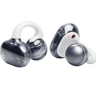 JBL Soundgear Clips Open Ear True Wireless Clip On Earbuds, White
