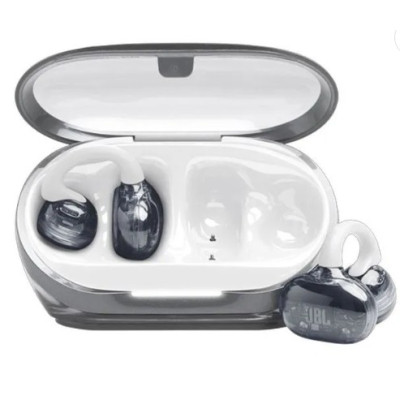 JBL Soundgear Clips Open Ear True Wireless Clip On Earbuds, White