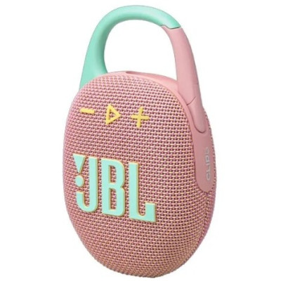 JBL Clip 5 Ultra-Portable Waterproof Speaker, Pink