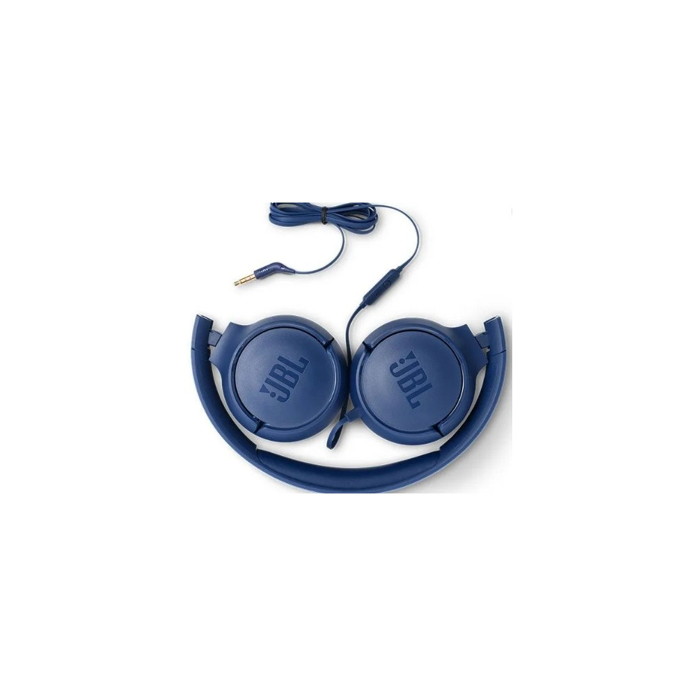 JBL Tune 500 Wired On-Ear Headphone, Blue