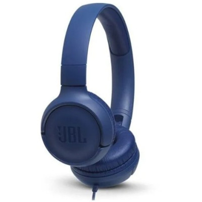 JBL Tune 500 Wired On-Ear Headphone, Blue