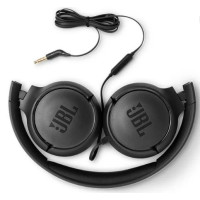 JBL Tune 500 Wired On-Ear Headphone, Black